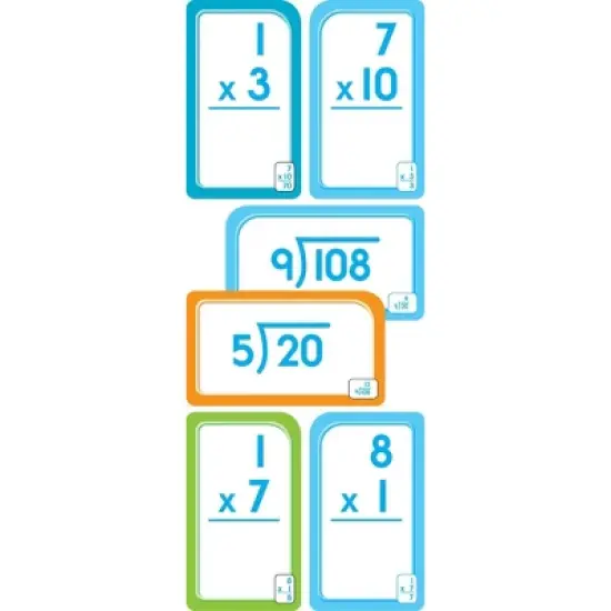 Get Ready Flash Cards Multiplication & Division 2-Pack Grades 3-4 - Target Exclusive Edition - by School Zone (Paperback) image {4}