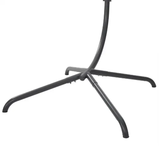 Calliope Indoor/Outdoor Wicker Hanging Egg Chair - Sand/Dark Brown - Crosley image {12}