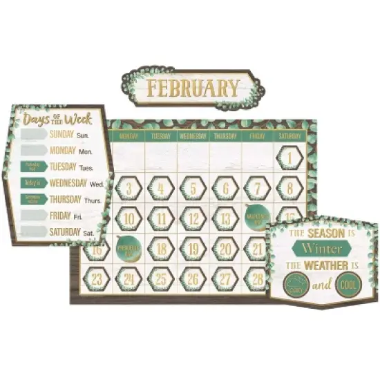 Teacher Created Resources&reg; Eucalyptus Calendar Bulletin Board Set, 2 Sets image {1}