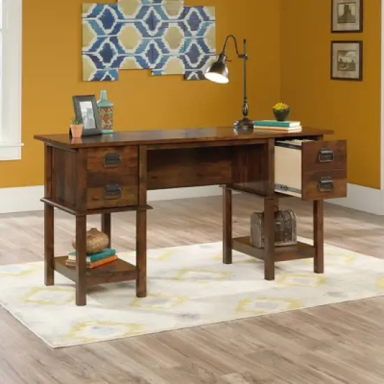 Viabella Desk Dark Brown - Sauder image {3}