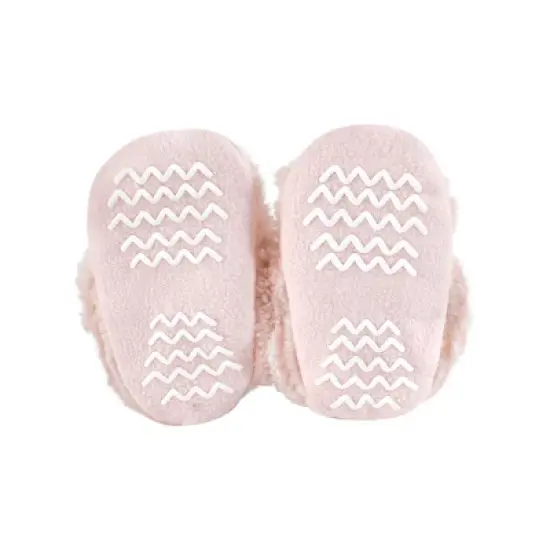 Hudson Baby Infant Girl Trapper Hat, Mitten and Bootie Set, Pink Bear image {4}