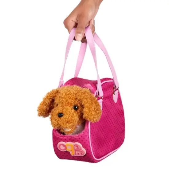 Our Generation Hop In Dog Carrier & Pet Plush Poodle for 18" Dolls image {1}
