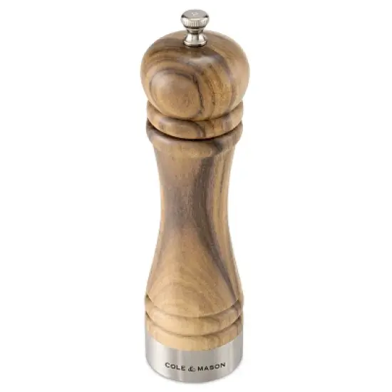Cole & Mason Camden Salt and Pepper Grinder Set: Traditional Wood Shakers, Spot Clean, 2-Piece, Brown image {6}