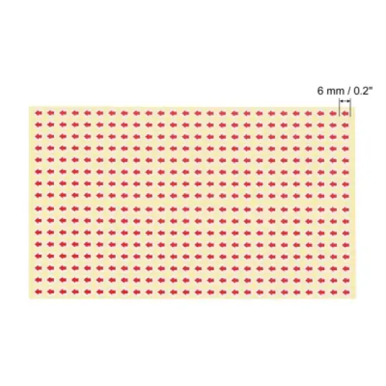 Unique Bargains Industrial Work Inspection Indicator Long Arrow Self-Adhesive Labels 0.2" Dia Red image {1}