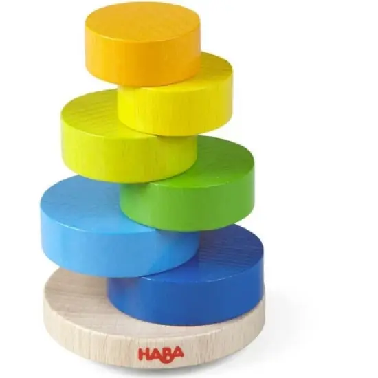 HABA Wobbly Tower Stacking Game (Made in Germany) image {1}
