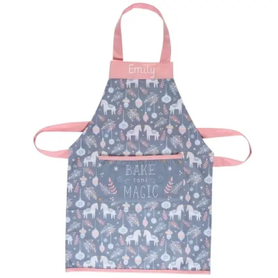 Stephen Joseph Gifts Adult Holiday Apron Unicorn Purple image {2}