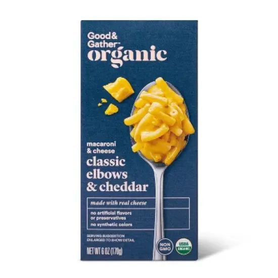 Organic Elbow & Cheddar Macaroni Cheese - 6oz - Good & Gather&trade; image {3}