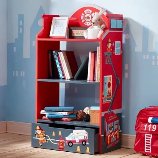 Little Firefighter Bookshelf - Fantasy Fields by Teamson Kids image {2}