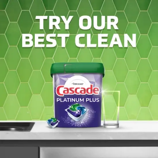 Cascade Fresh Platinum Plus Action Pacs Dishwasher Detergents image {6}