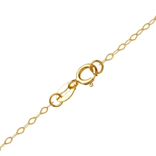 Disney Minnie Mouse 14k Yellow Gold Cutout Silhouette Pendant Necklace, 18" image {3}