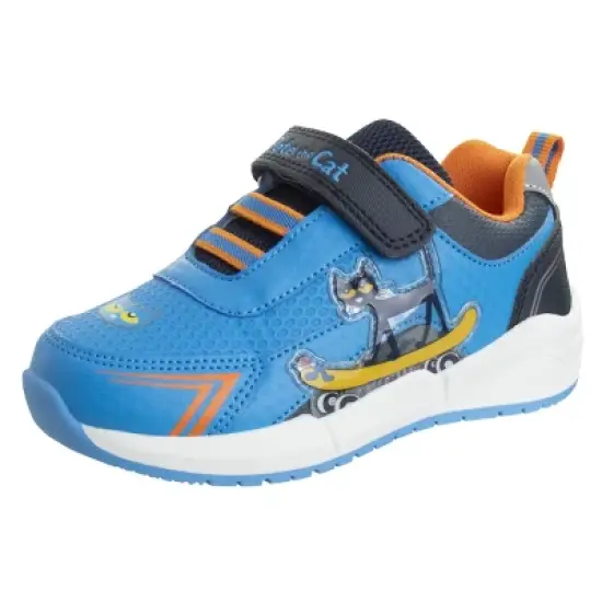 Pete the Cat Girls Hook and Loop Fashion Sneakers. (Little Kids) image {7}