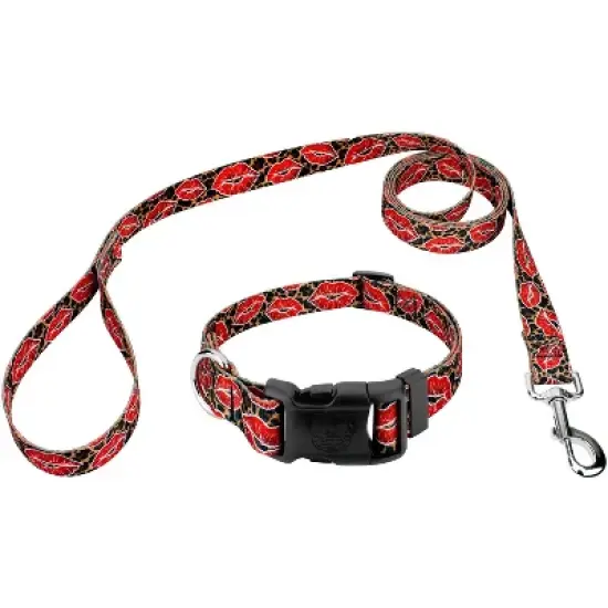 Country Brook Petz Deluxe Cheetah Kisses Dog Collar and Leash Limited Edition image {5}