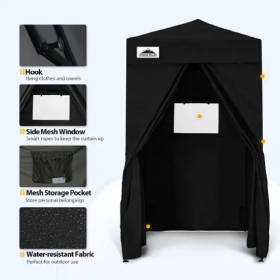 EAGLE PEAK 4x4 Pop Up Canopy, Flex Ultra Compact Portable Privacy Changing Room Photoshoots image {4}