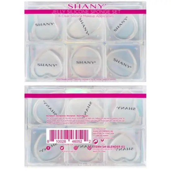 SHANY Stay Jelly Silicone Makeup Blender Sponge Set  - 6 pieces image {2}