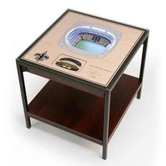 NFL New Orleans Saints 25-Layer StadiumViews Lighted End Table image {5}