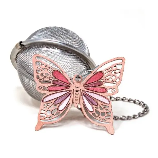 Norpro Mesh Tea Infuser with Butterfly Charm, 2-Inch, Stainless Steel image {6}