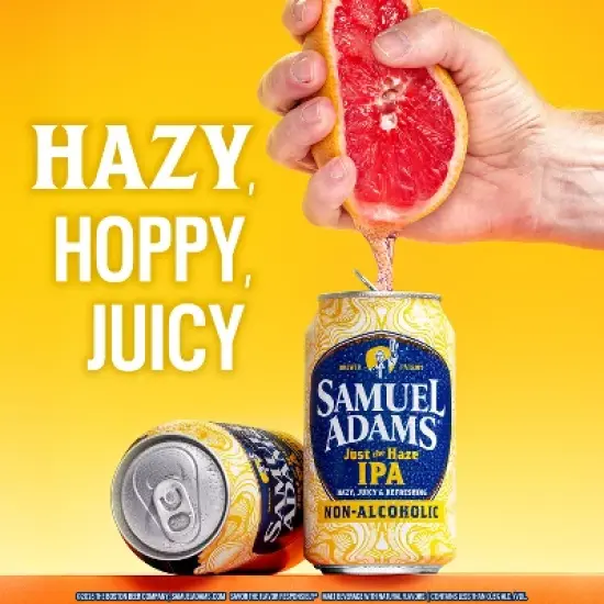 Sam Adams Just the Haze Non-Alcoholic IPA Beer - 6pk/12 fl oz Cans image {2}