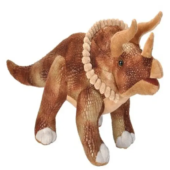 Wild Republic Dinosauria Ii Triceratops Stuffed Animal, 17 Inches image {1}