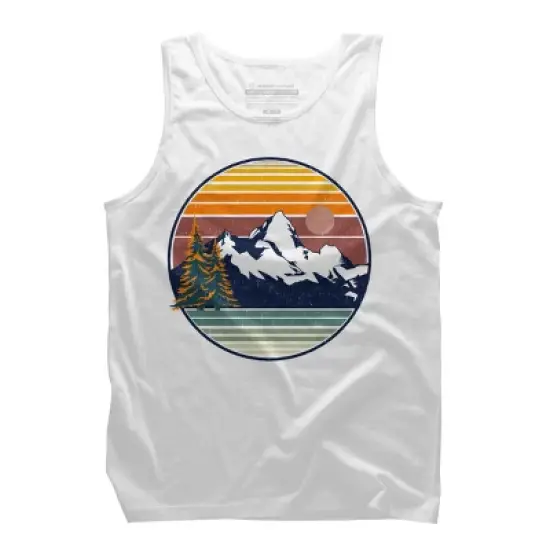 Men's Design By Humans Mountain View By pilipsjanuarius Tank Top image {4}