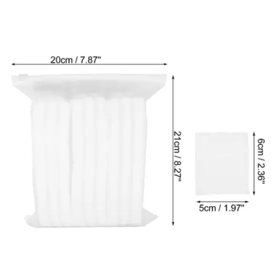 Unique Bargains 222pcs Makeup Facial Cotton Pads Lip Eye Makeup Remover Pads Soft Gentle Makeup Tools White image {3}