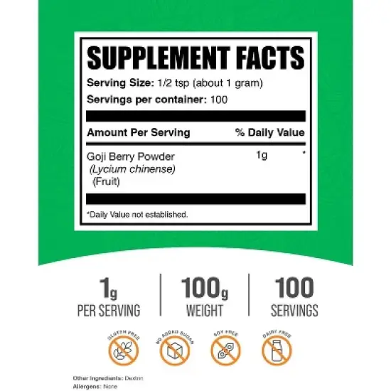 BulkSupplements Goji Berry Powder image {1}