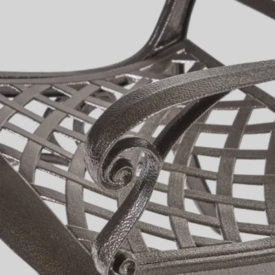 Hallandale Sarasota 5pc Cast Aluminum Patio Dining Set - Bronze - Christopher Knight Home image {4}