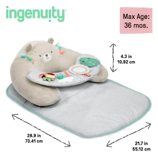 Ingenuity Cozy Prop 4-in-1 Sit Up and Prop Activity Mat - Nate image {15}