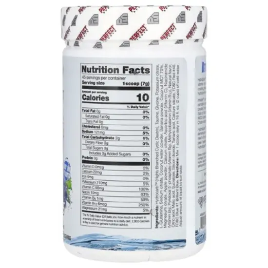 PERFECT Sports Hydro Splash, Dual Hydration, Grape, 11.2 oz (317 g) image {1}