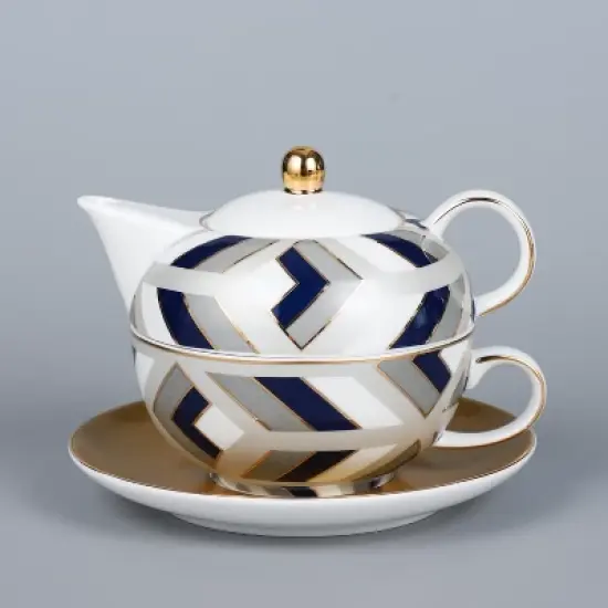 The Elegance in Porcelain Tea Service Collection - Tea for one Tea Set image {2}