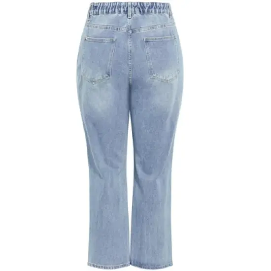 Women's Plus Size Hannah Rip Jean - Light Wash | CITY CHIC image {6}