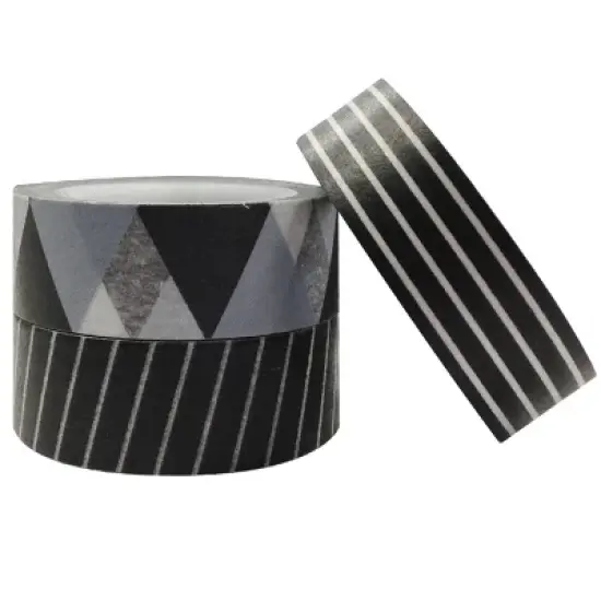 Tuxedo Japanese Washi Masking Tape (Set of 3) image {2}
