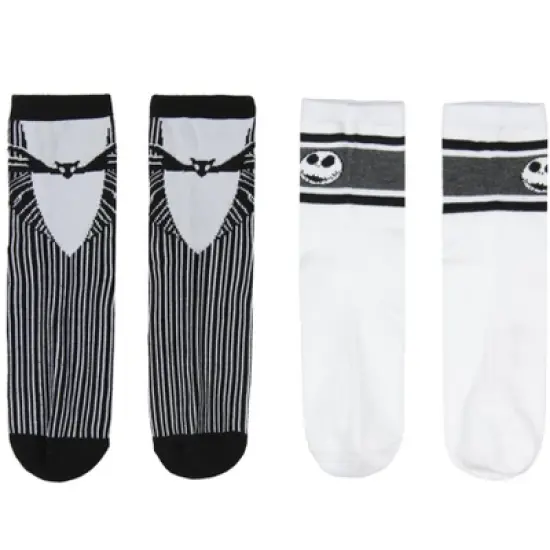 Disney NBC Women's Jack Skellington And Friends Shortie Crew Socks 10 Pack image {1}