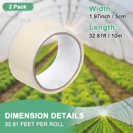 Unique Bargains Polyethylene Durable Waterproof UV Resistant Repair Tape Thickness 2 Pc image {2}