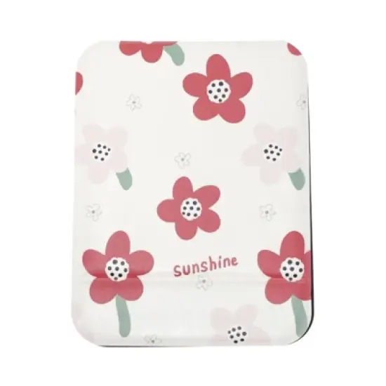 Unique Bargains Women Makeup Mirror for Travel Red Pink 1 Pc image {6}