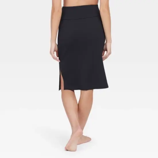 Assets by Spanx Women's Ponte Side Slit Skirt image {3}