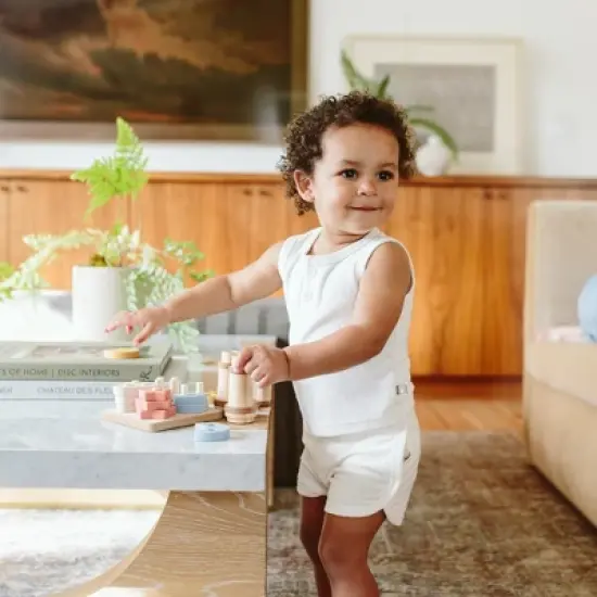 Goumikids Toddler Viscose + Organic Cotton Terry Shorts image {4}