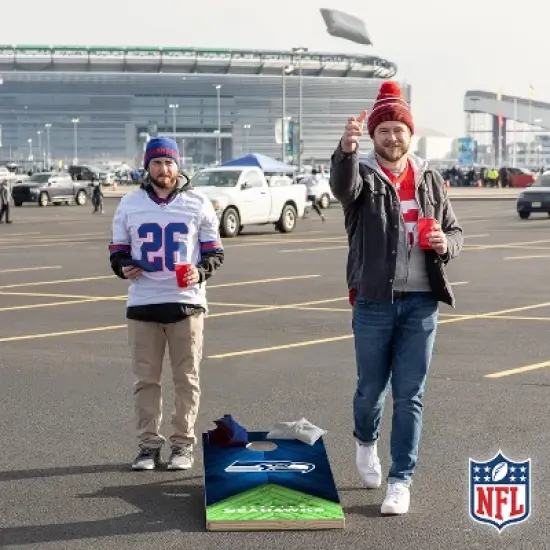 NFL Seattle Seahawks 2'x4' Wood Cornhole Set image {6}