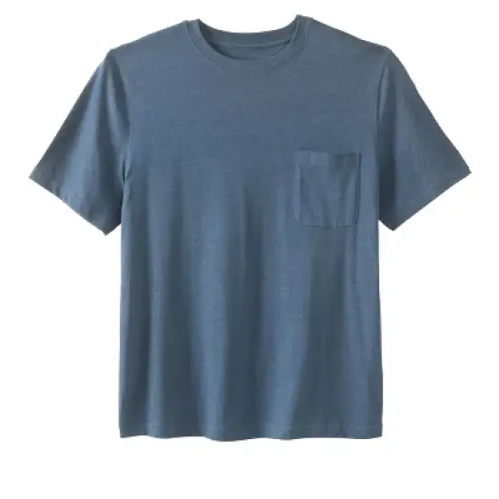 KingSize Men's Big & Tall Shrink-Less&trade; Lightweight Pocket Crewneck T-Shirt image {1}
