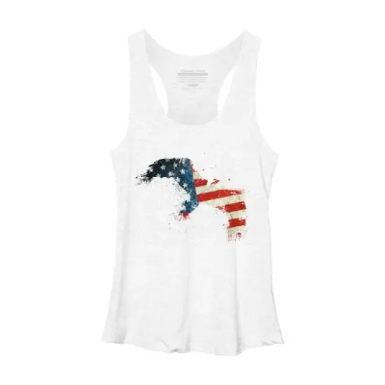 Women's Design By Humans M'erica Eagle 2 By designpro44 Racerback Tank Top image {3}