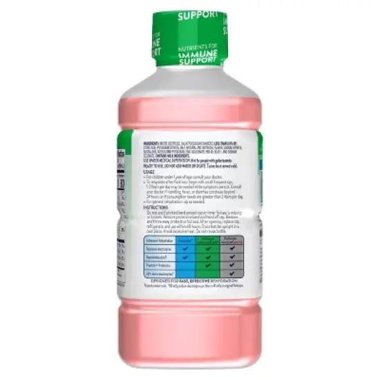 Pedialyte Advanced Care Electrolyte Solution Hydration Drink - Strawberry Lemonade - 33.8 fl oz image {1}