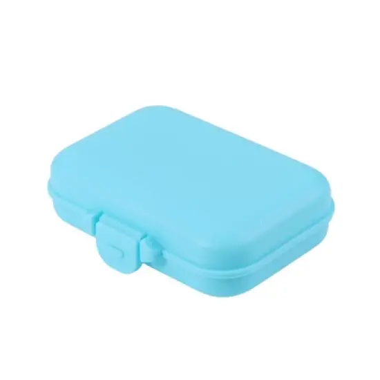 Unique Bargains 6 Grids Single Layer Fixed Type Pill Case 1 Pc image {6}