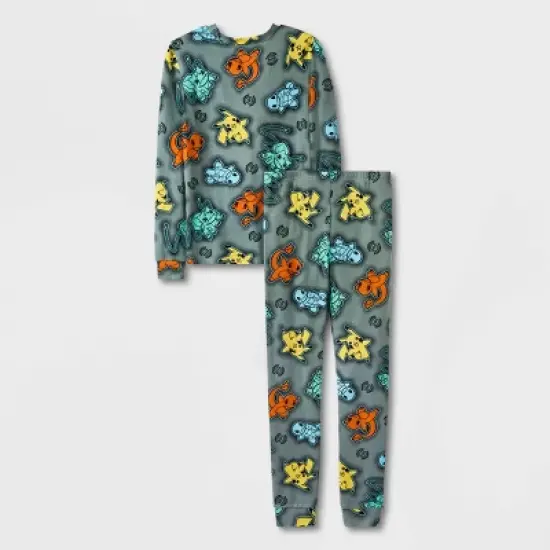 Boys' Pok&eacute;mon & Friends Snug Fit 4pc Pajama Set - Gray image {1}