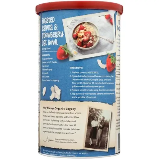 Nature's Path Organic Steel Cut Whole Grain Oats - Case of 6/30 oz image {2}