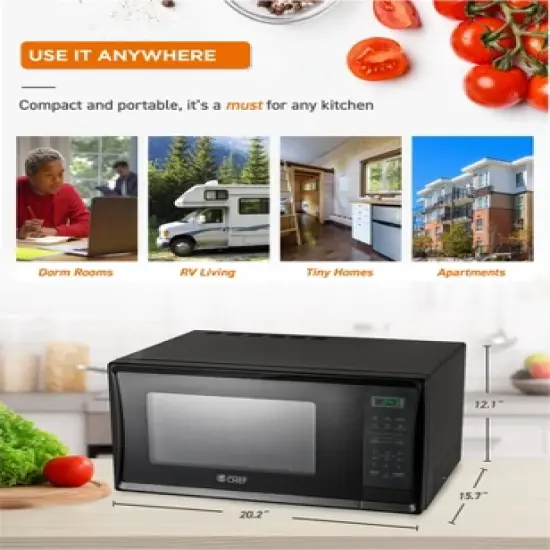 COMMERCIAL CHEF Countertop Microwave Oven 1.1 Cu. Ft. 1000W image {7}