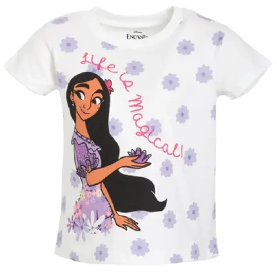 Disney Princess Ariel Cinderella Tiana Snow White Rapunzel Girls 3 Pack T-Shirts Toddler image {3}