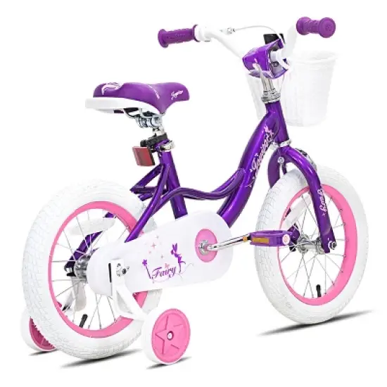 JOYSTAR Fairy Toddlers Kids Bike for Girls, 12 14 16 18 Inch Children Bicycle with Training Wheels, Basket image {5}