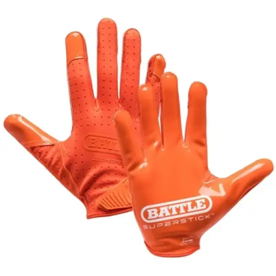 Battle Sports Youth Doom Speed Receiver Football Glove - Orange image {2}