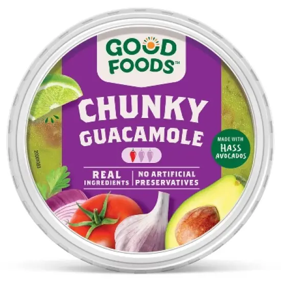 Good Foods Chunky Traditional Guacamole - 7oz image {9}