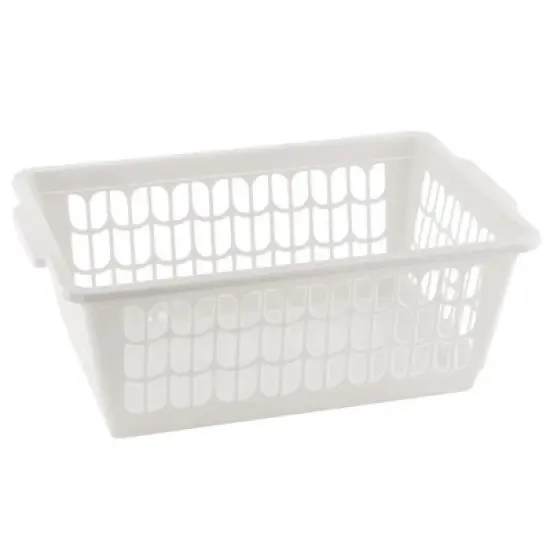 YBM HOME Plastic Perforated Storage Basket Bin Office Drawer, Shelf Desktop Countertop Tray Organizer image {13}