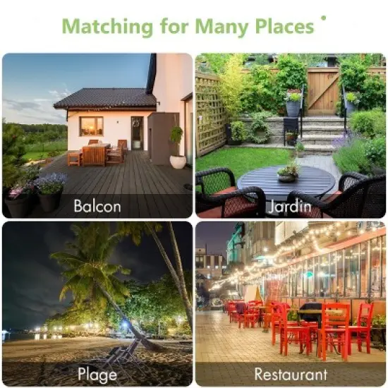 Tangkula 9' Outdoor Patio Umbrella Offset w/LED Light No Base Beige/Burgundy/Tan image {4}